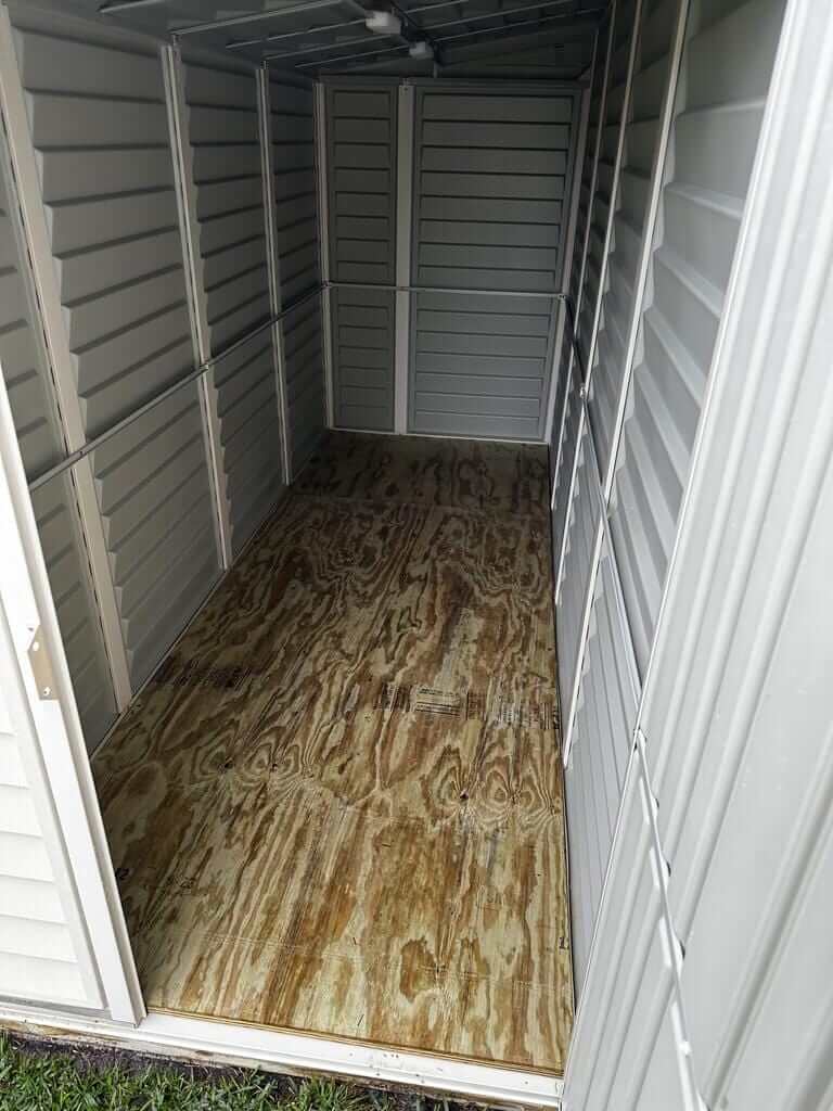Duramax 4x10 Sidemate Shed w/foundation Floor Details 06725