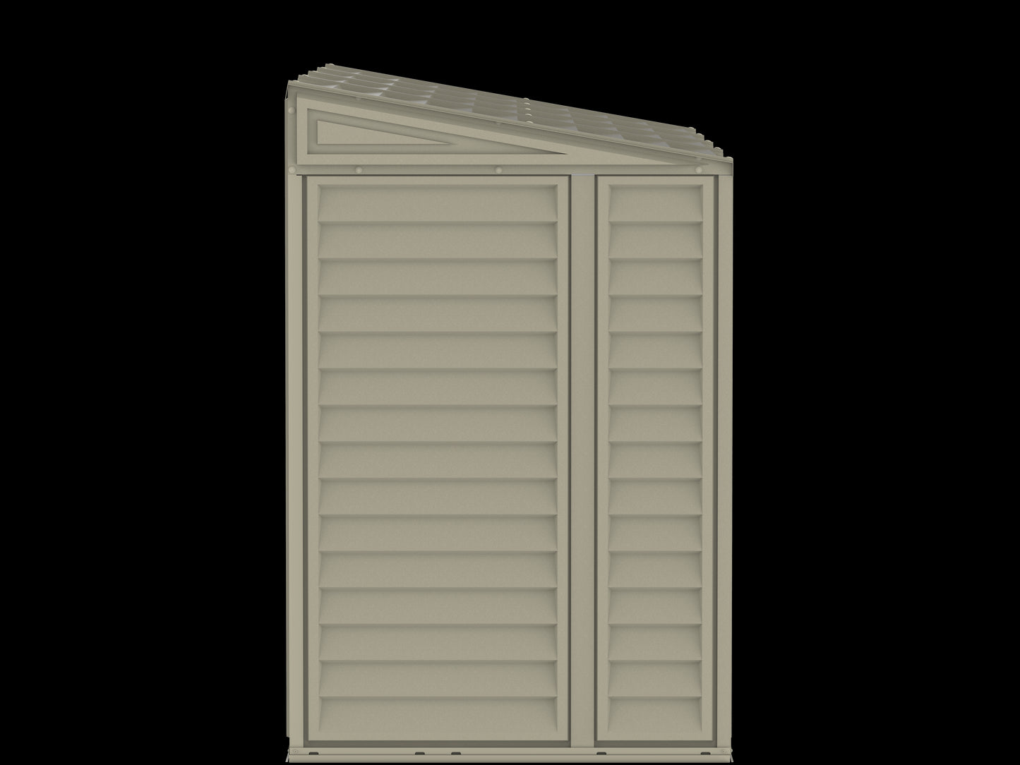 Duramax 4x10 Sidemate Shed w/foundation Back View 06725
