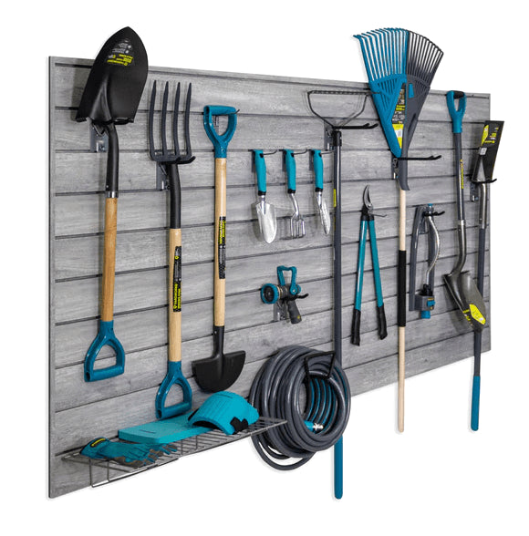 Proslat 8 ft. x 4 ft. PROCORE+ Gray Wood PVC Garage Wall Storage Solution - 3 Pack 96 sq ft 87731K