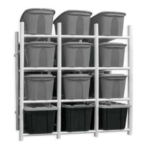 Proslat Garage Bin Organizer Shelf - 12 Totes 65002