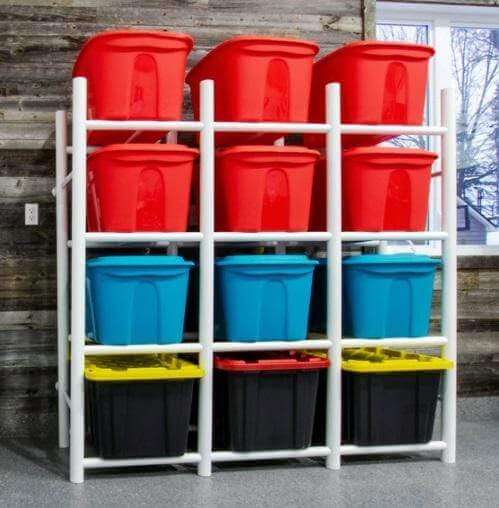 Proslat Multi-Tier Storage Bin Rack - 12 Totes 65002