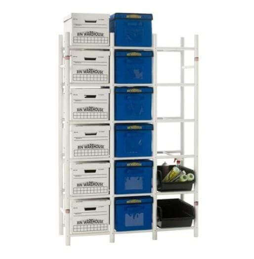 Proslat Heavy-Duty Bin Rack – 18 Filebox 65005