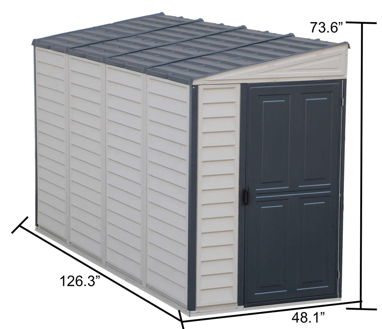 Duramax 4x10 Sidemate Shed w/ Foundation Adobe Measurement 36725