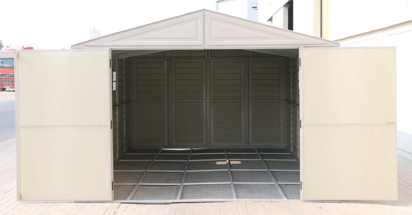 Duramax Car & Equipment Storage Garage w/ Foundation 2 Windows 15026