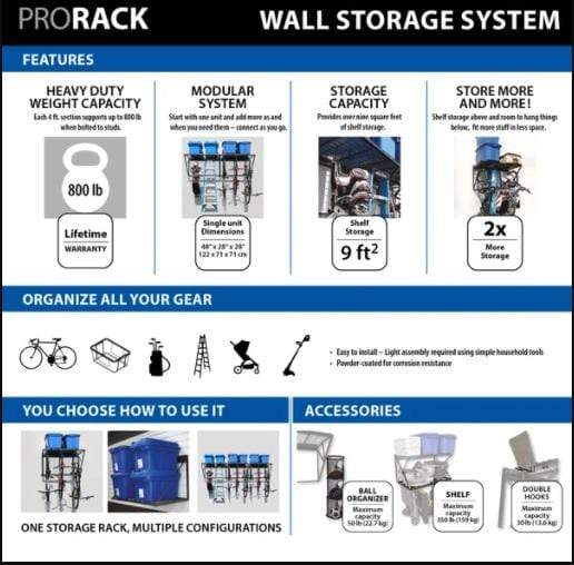 Proslat ProRack 8 ft. Manual 60008k