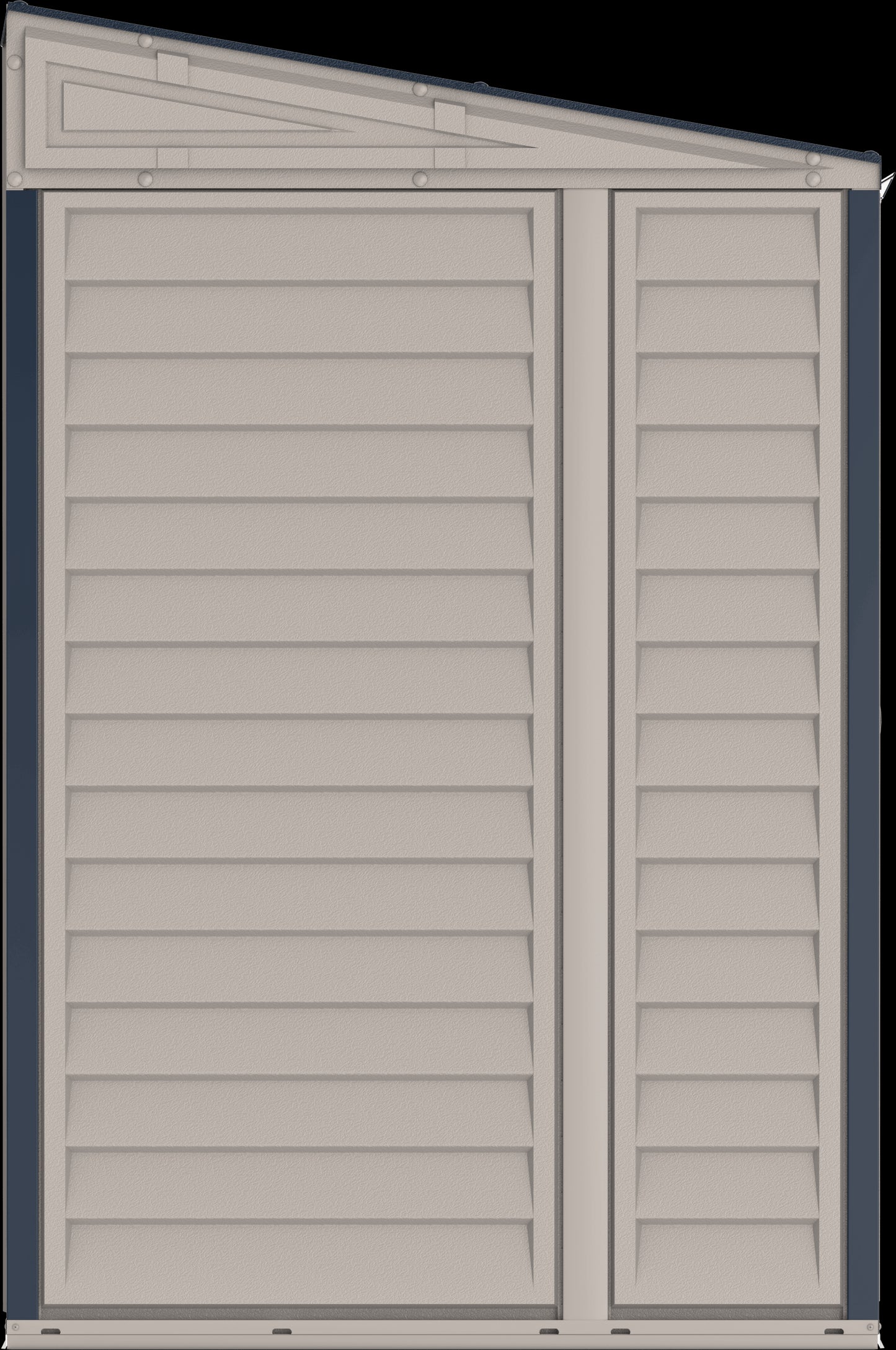 Duramax 10' x 4' Heavy-Duty SideMate Shed Sideview 36825