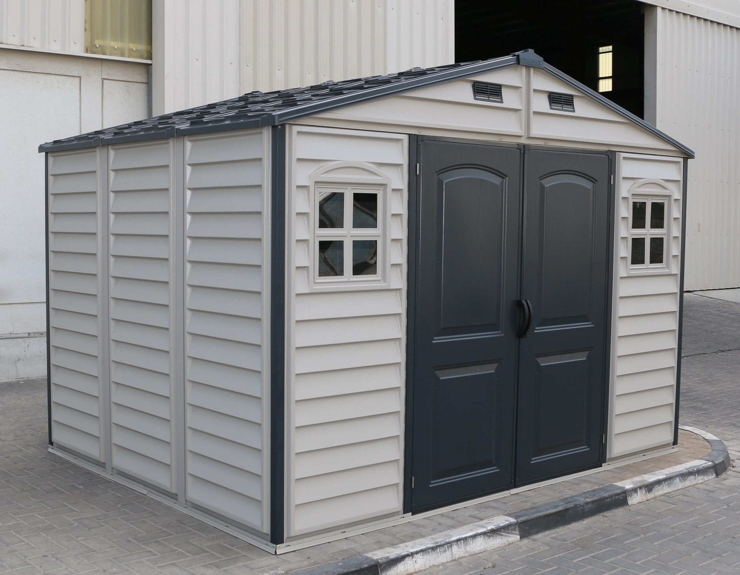 Duramax Woodside Plus 10'x8' Adobe with Foundation 30227