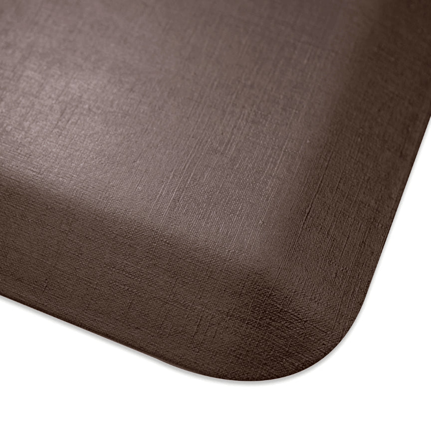 WellnessMats Linen 3' x 2' Antique Dark Anti-fatigue mat