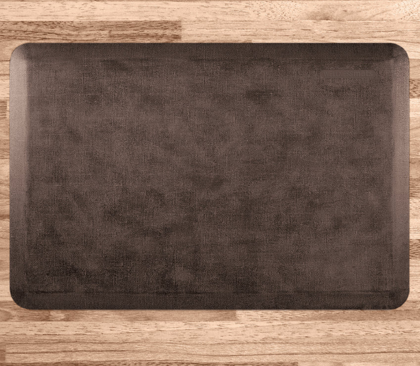 WellnessMats Linen 3' x 2' Antique Dark Comfort mat