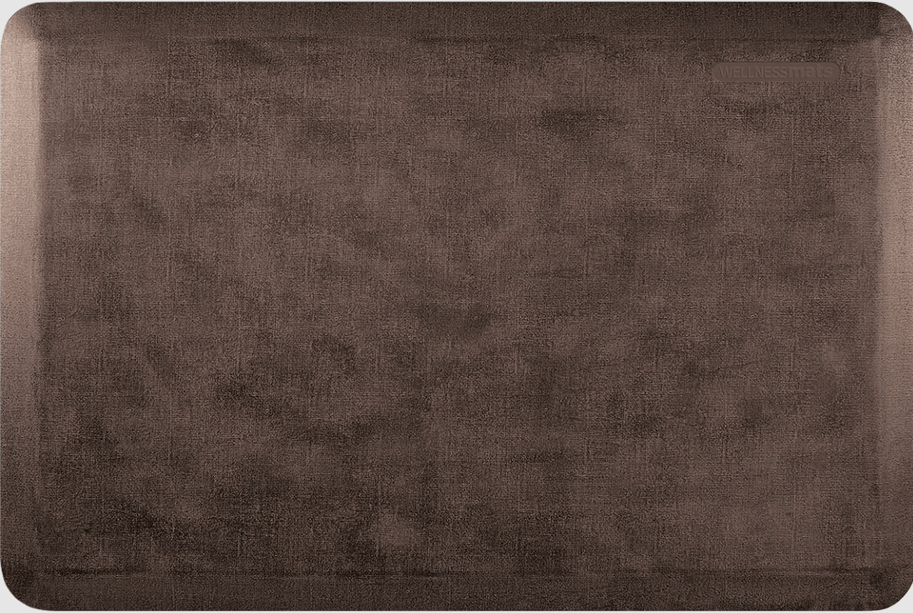 WellnessMats Linen 3' x 2' Antique Dark Ergonomic Mat