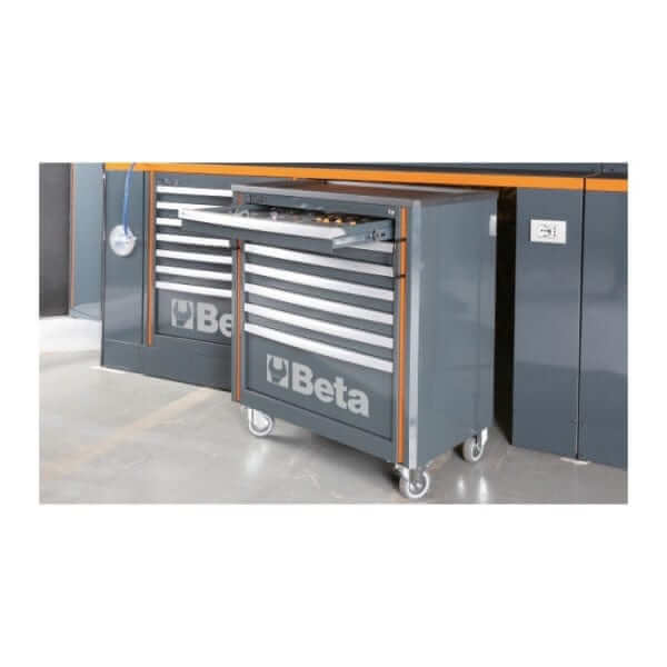 Beta Tool Storage ROLLER CABINET MODULE WITH 8 DRAWERS C55C8 Installed