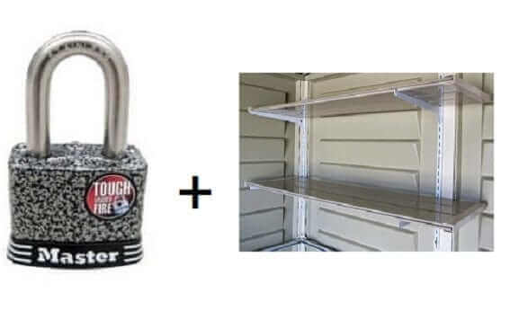 Duramax Shed Padlock and Shelf 06625