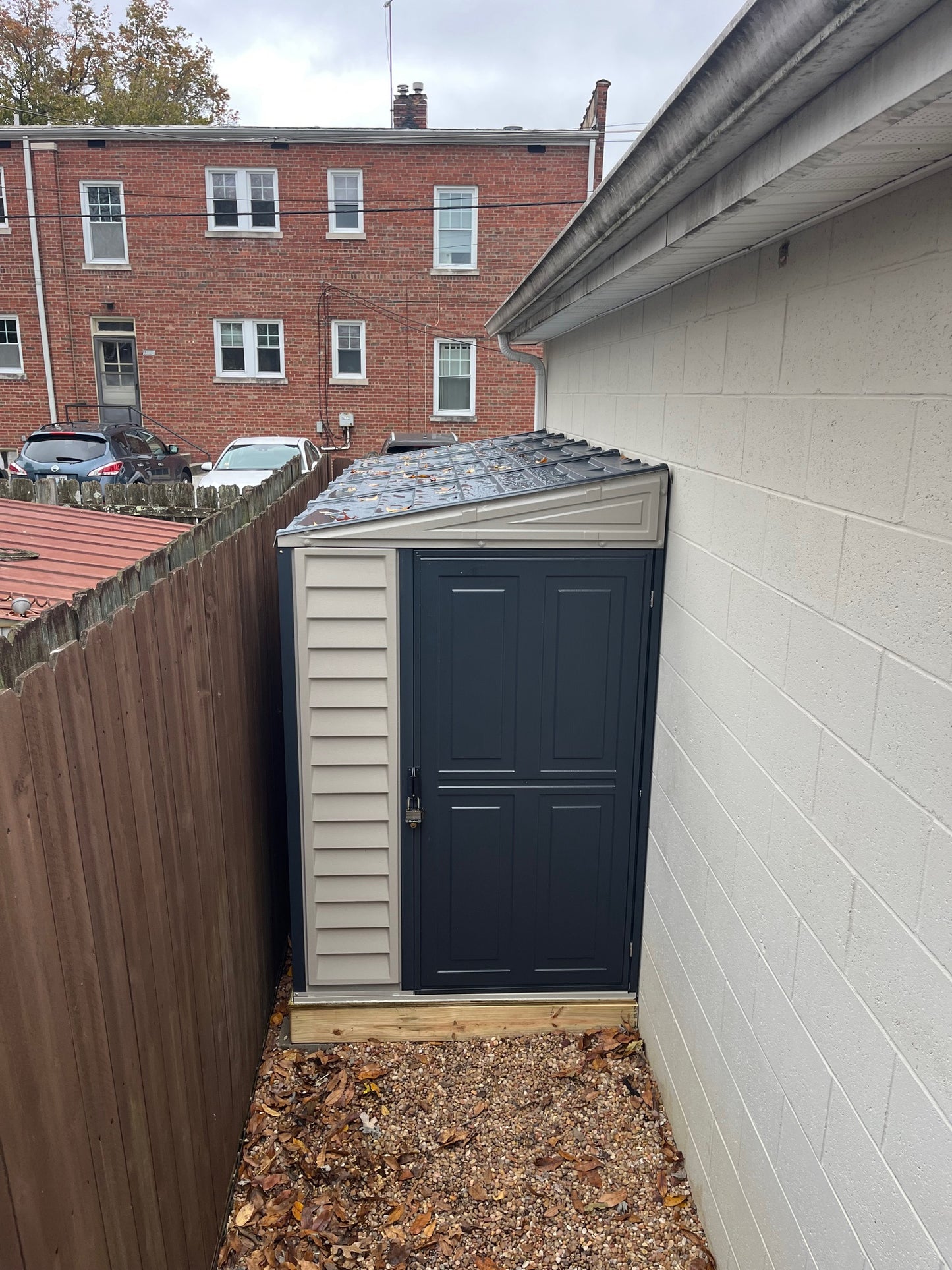 Duramax 4x10 Sidemate Shed w/ Foundation Gray 36725