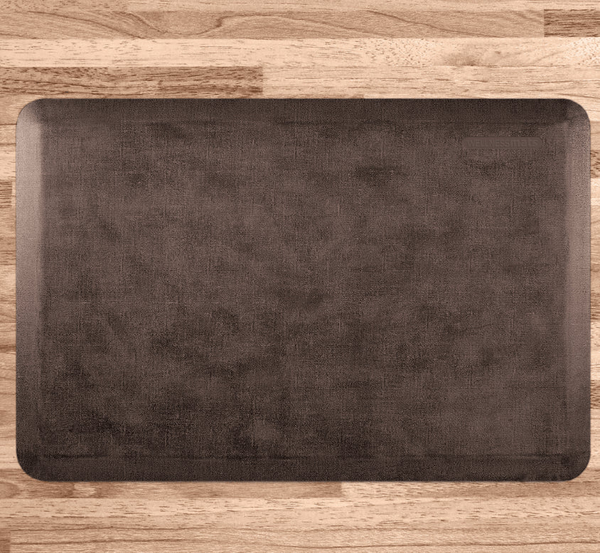 WellnessMats Linen 3' x 2' Antique Light Non-slip standing mat
