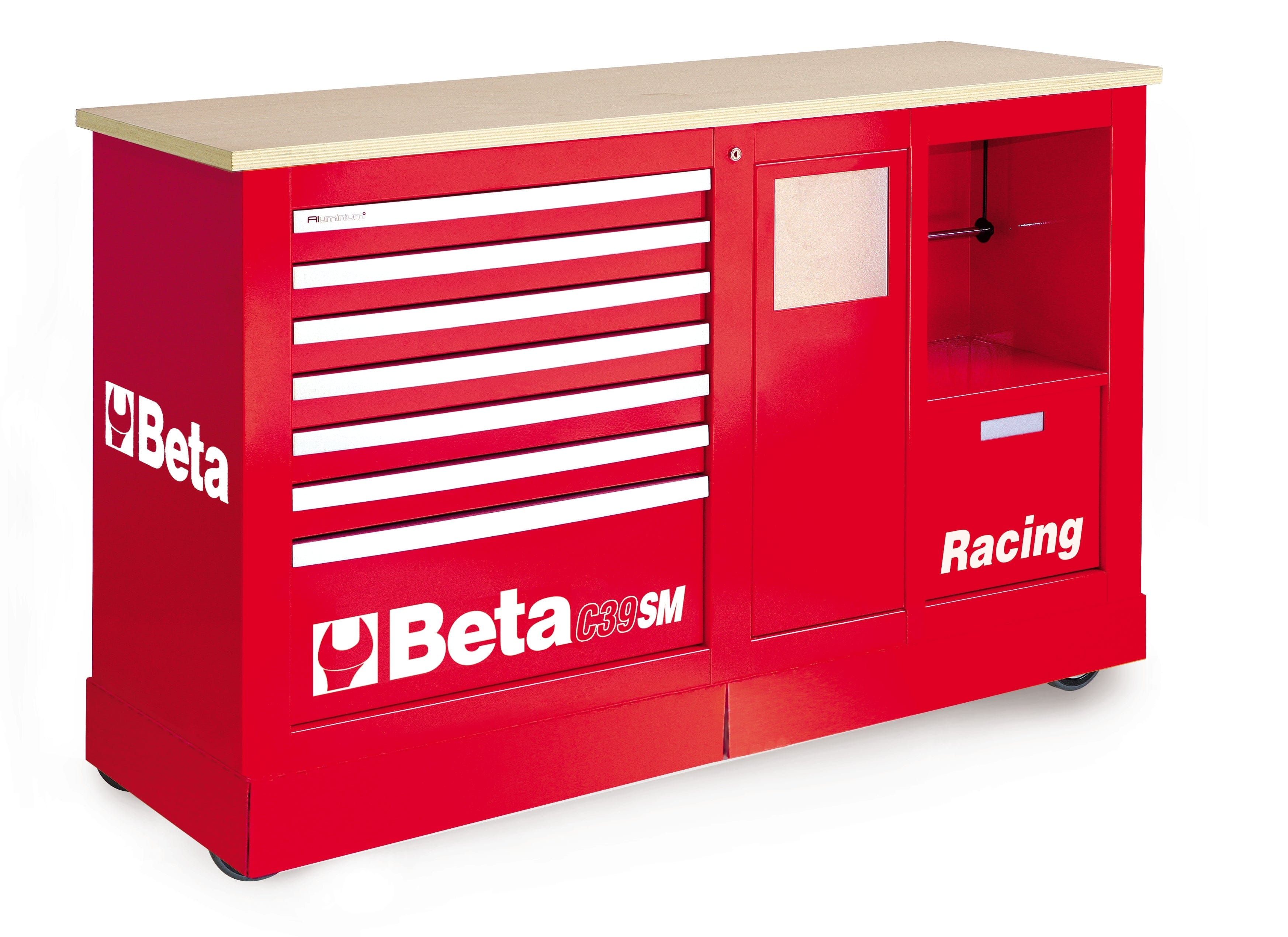 Beta Tools C39SM-SPECIAL MOBILE ROLLER CAB SM - Red