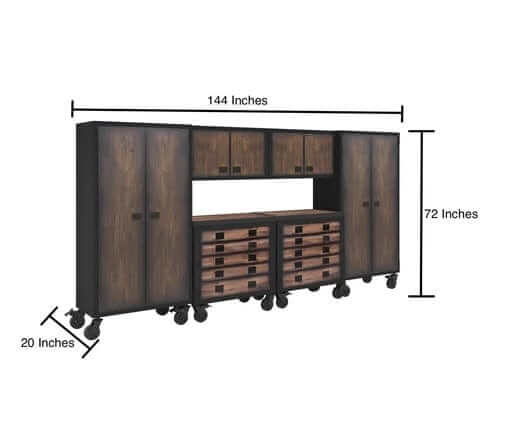Duramax 6-Piece Garage Storage Combo Set Measurements