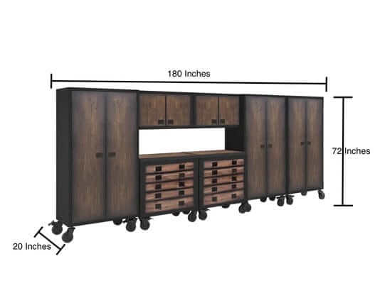 Duramax 7-Piece Garage Storage Combo Set Measurements