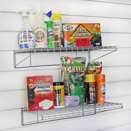 PROSLAT 24 in. Metal Shelf Wall Storage – 2 pack #13018