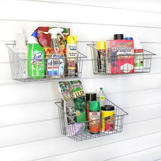 PROSLAT Metal Basket Wall Storage – 3 pack #13022