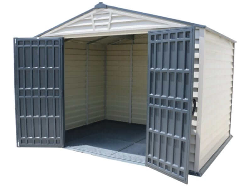 Duramax 10.5' x 8' Storemax Plus Vinyl Shed Kit with Floor Open Door 30225