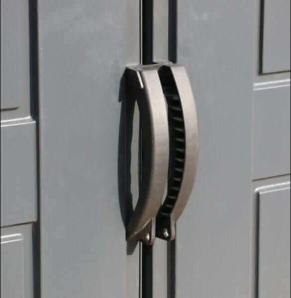 Duramax 10.5' x 8' Storemax Plus Vinyl Shed Kit with Floor Door Handle 30225