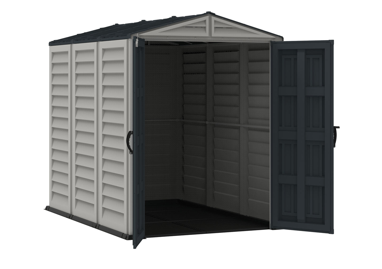 Duramax 5' x 8' YardMate Pent Plus Front Door Open 35825