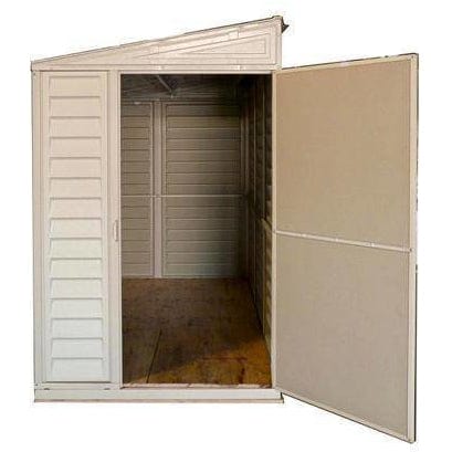 Duramax 4' x 8' SideMate Shed with Foundation Doors Open 06625