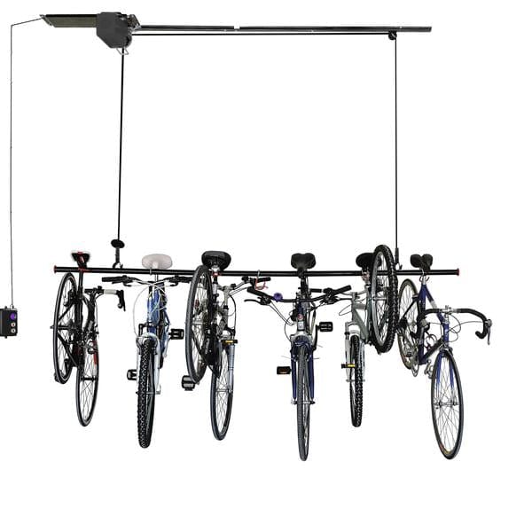 Garage Gator Motorized Bike Lift GG8220 overhead Ceiling-Mounted Storage System 220LBs.