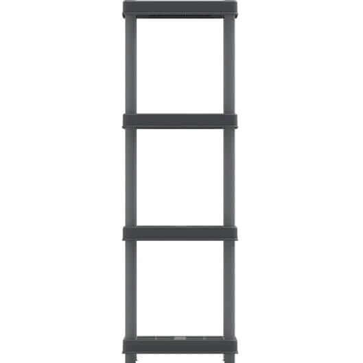 Duramax Shelving Rack 4 Tier Gray Side View 86501