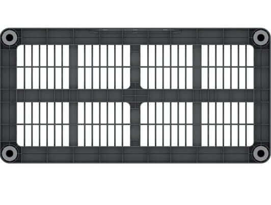 Duramax Shelving Rack 4 Tier Gray Top View 86501