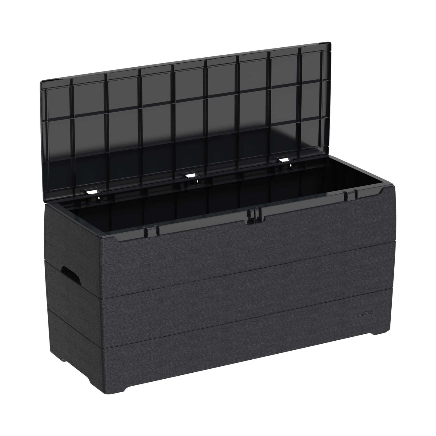 Duramax 71 Gallon Deck Box Gray Open Door 86600
