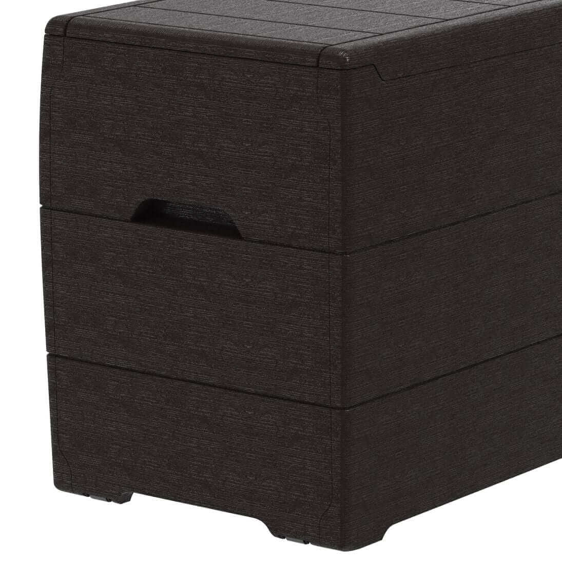 Duramax 71 Gallon Deck Box Brown Side View 86601