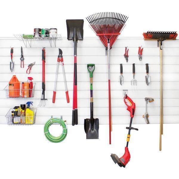 Proslat Garage Garage Wall Mount Panels 8 ft. x 4 ft. Light Gray 88107