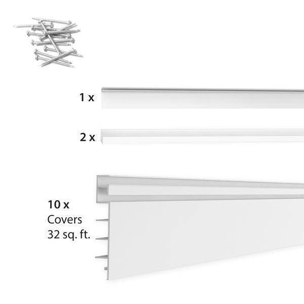 PROSLAT 8 ft. x 4 ft. PVC Modular Wall Storage 88102