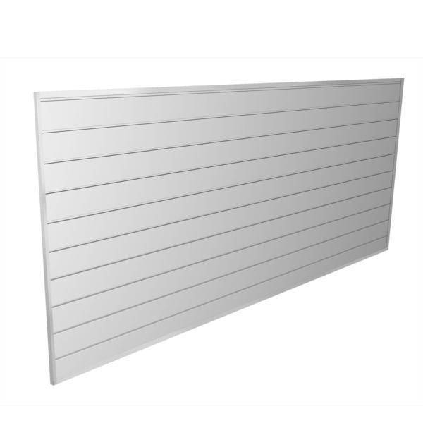 Proslat Garage Storage PVC Slatwall 8 ft. x 4 ft. White 88102