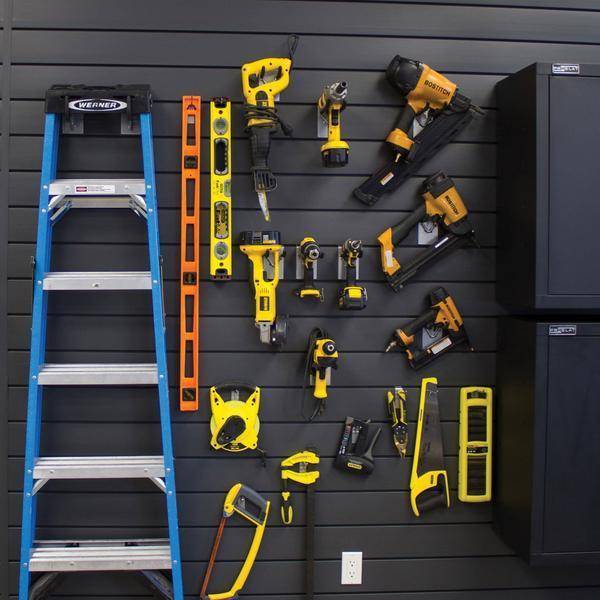 PROSLAT 8 ft. x 4 ft. PVC Garage Slatwall System 88102