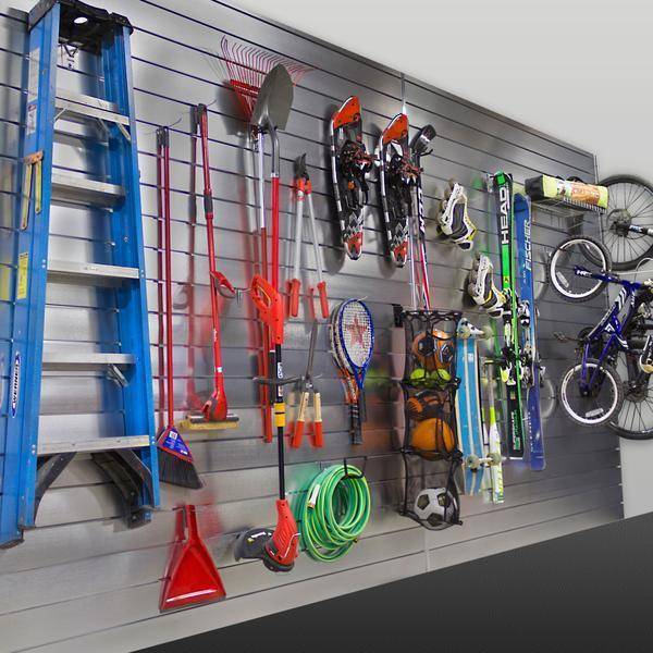 PROSLAT 8 ft. x 4 ft. Aluminium Slatwall Workshop Wall Organizer