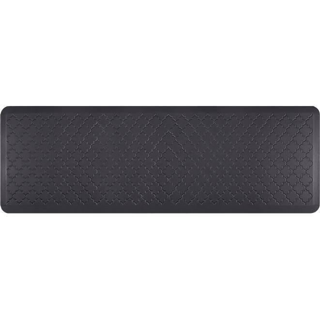 Wellnessmats Trellis Estates- Shades of Blue 6x2 ET62WMRBBLK,Midnight Blue An anti fatigue mat that reduces stress. Easy to clean floormat