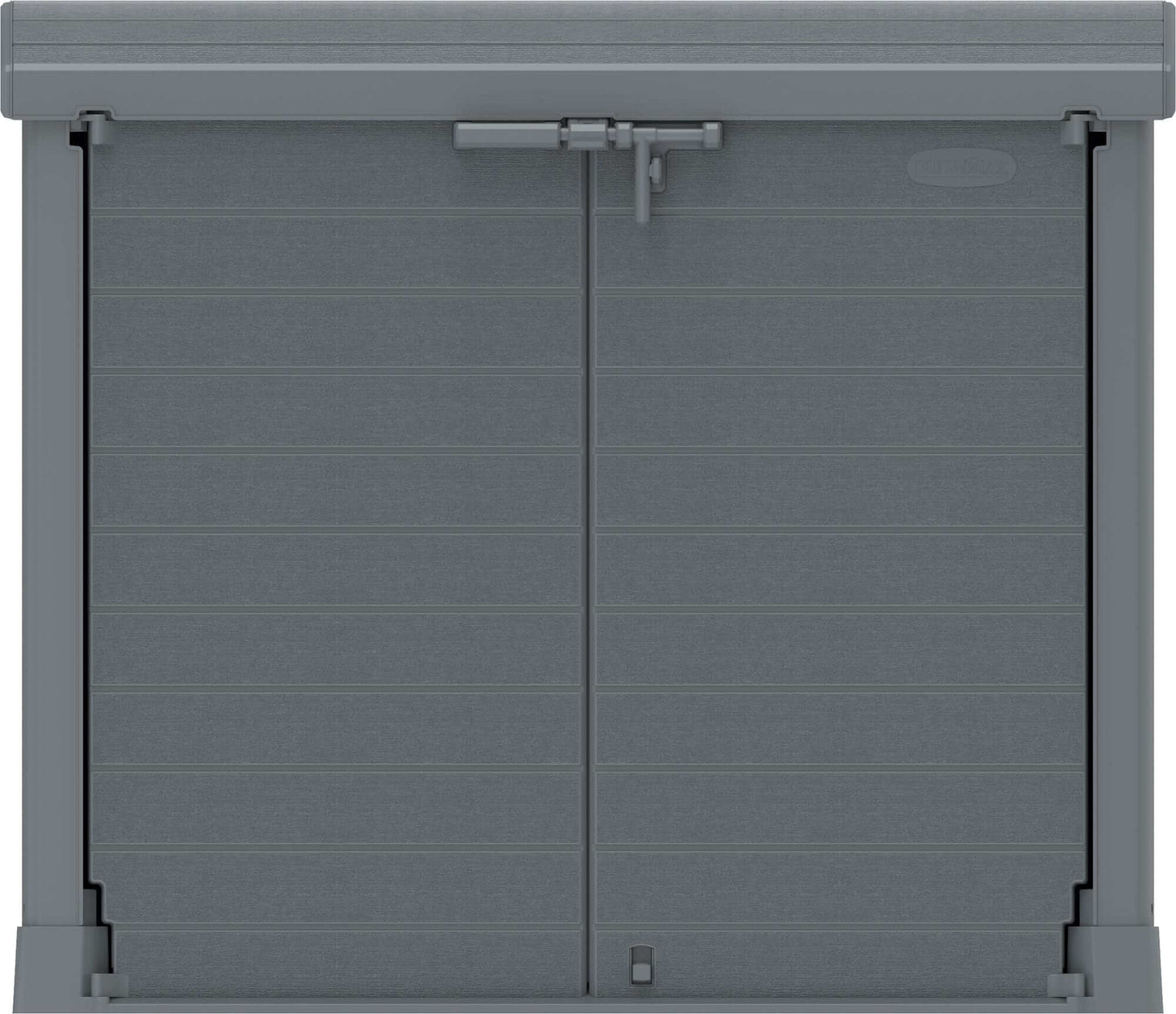 Duramax Storeaway Arc Lid 1200L Gray Front View 86633