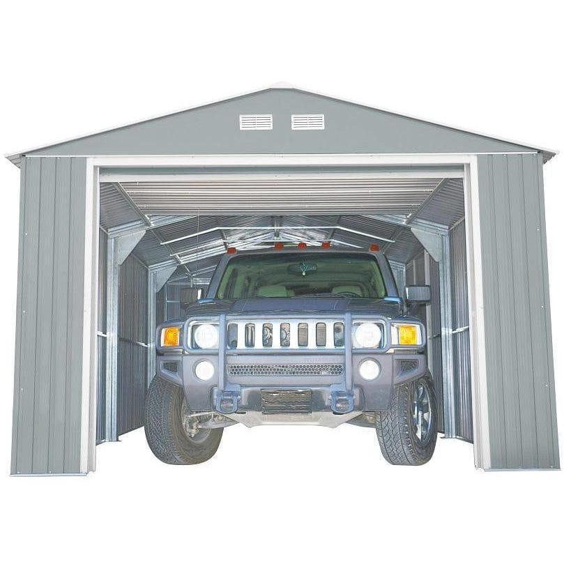 Duramax 12'x20' Imperial Weather-Resistant Metal Garage 50952 - Garage Tools Storage