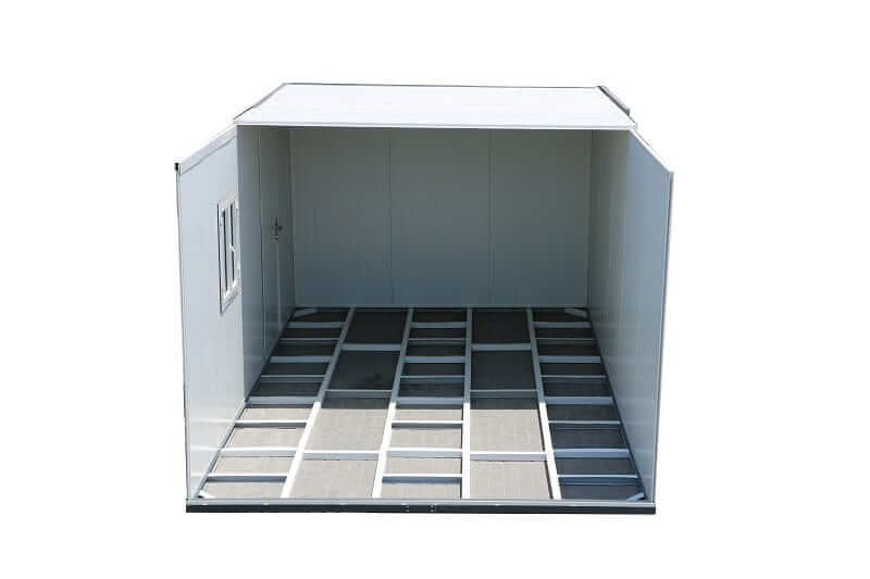 Duramax 22' x 10' Flat Roof Insulated Building Open Door Interior30872