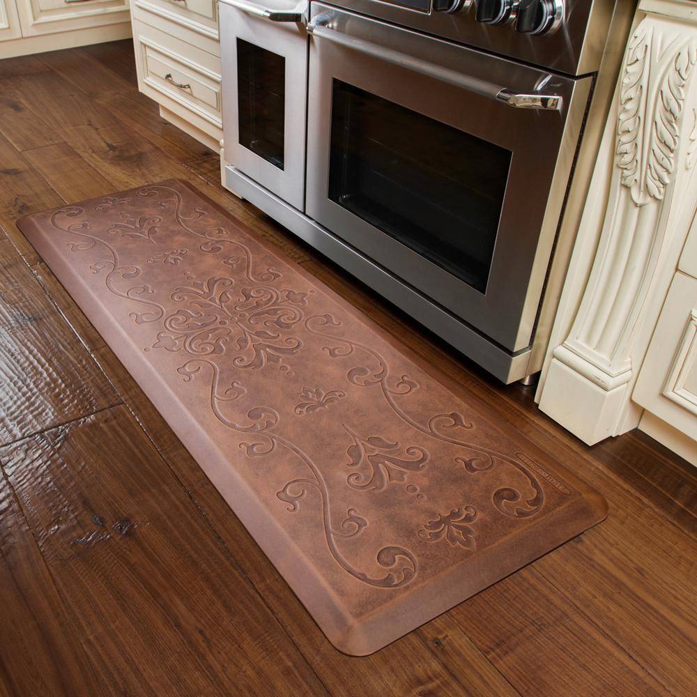 WellnessMats Bella Antique 6'X2' MB62WMRLT, Antique Light A kitchen rug that relieves pressure and discomfort. A non-toxic ergo mat.