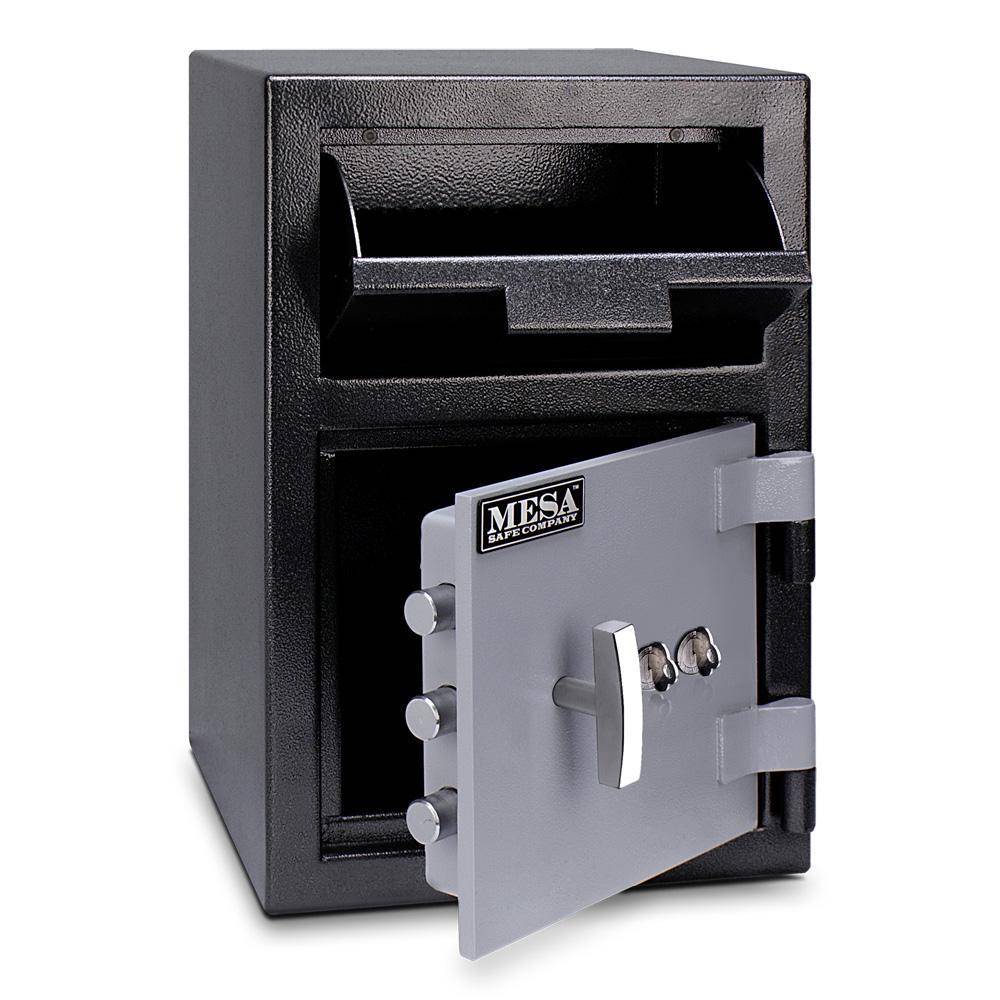 MESA Safes Depository Fireproof Gun Safe 0.8 cu. ft Dual Key Lock MFL2014K