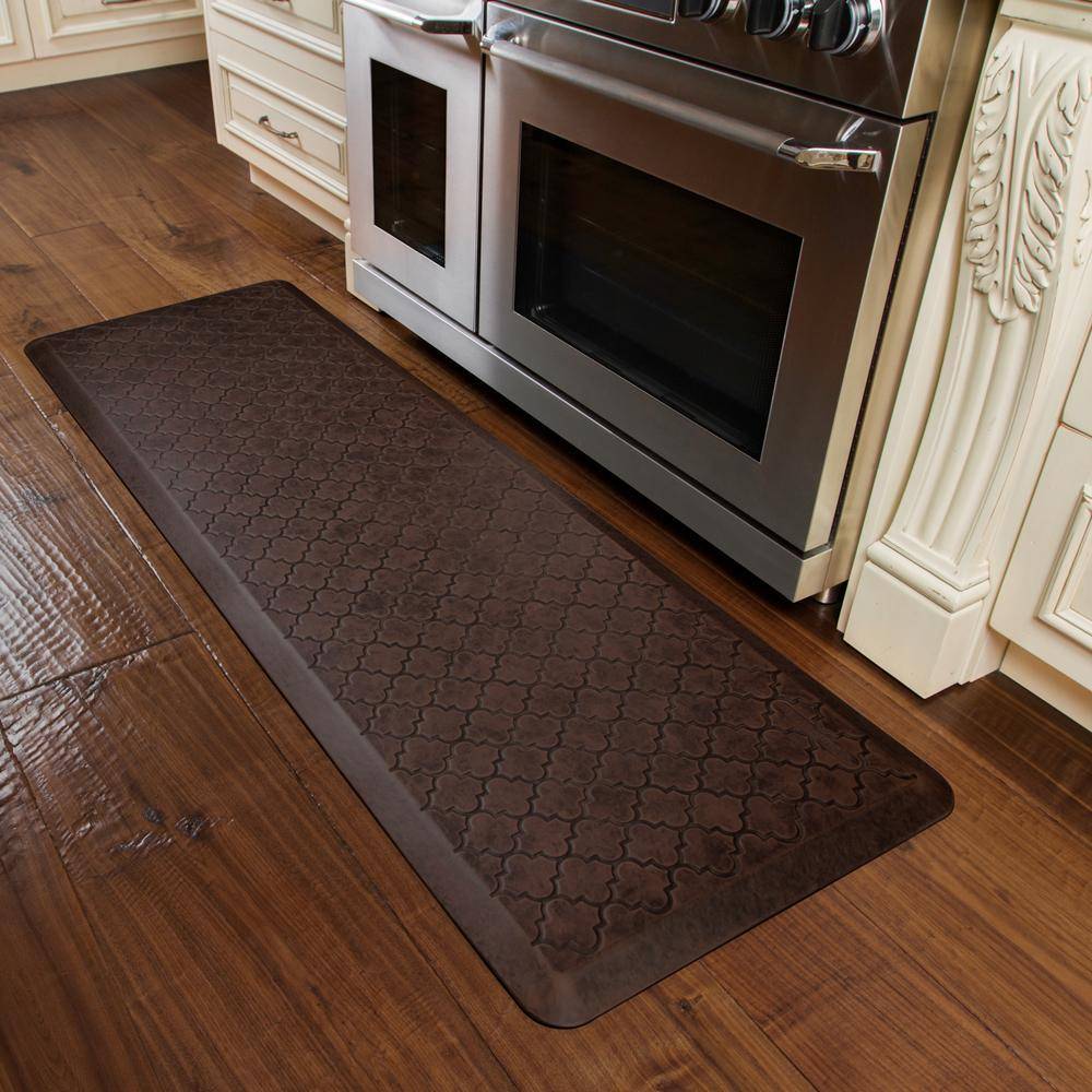 WellnessMats Trellis Antique 6'X2' MT62WMRDB, Antique Dark An anti-microbial kitchen mat. An ergo mat that reduces impact on the legs and back