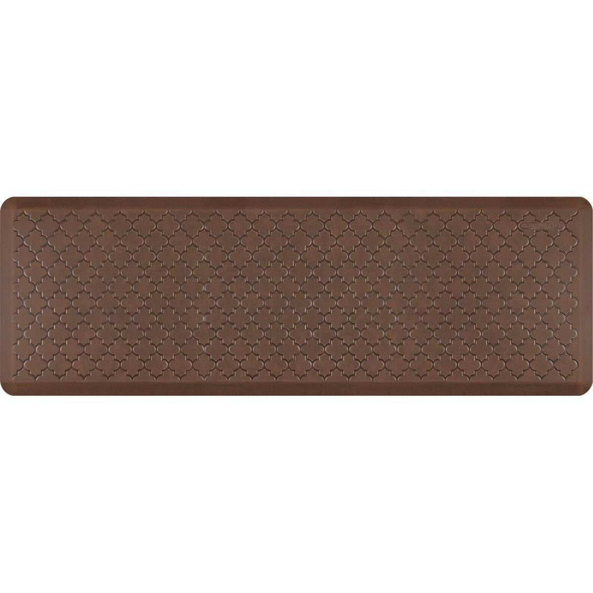 WellnessMats Trellis Antique 6'X2' MT62WMRLT, Antique Light A recyclable kitchen rug. Anti-microbial floor mat that gives comfort to your feet.