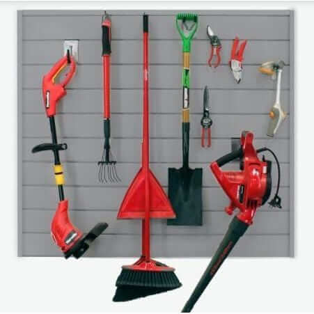 Proslat Garage Storage PVC Wall Storage System 4 ft. x 4 ft. Light Gray 88106