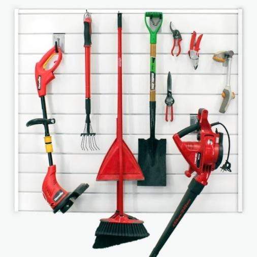 Proslat Garage Storage PVC Wall-Mounted Organizer 4 ft. x 4 ft. White 88103