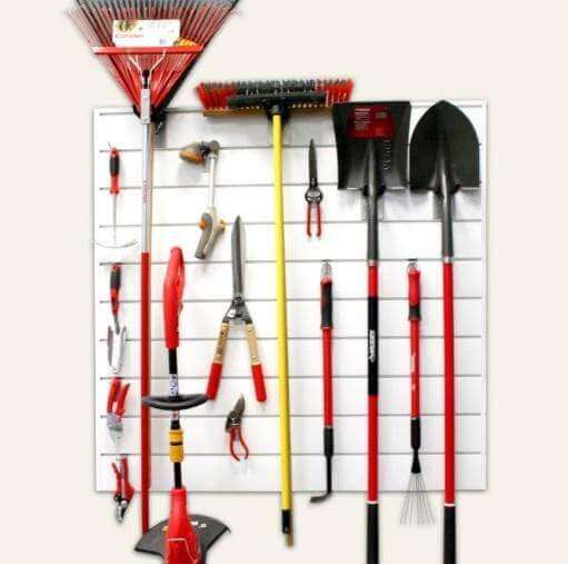 Proslat Garage Storage Durable Slatwall Storage Panels 4 ft. x 4 ft. White 88103
