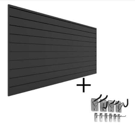 Proslat Garage Storage Wall-Mounted Storage Panels Bundle - Charcoal 33007K
