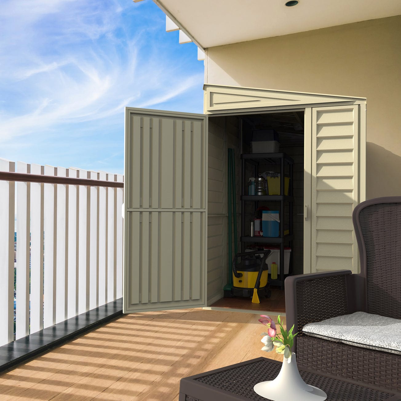 Duramax 4' x 8' Multi-Purpose SideMate Shed with Foundation 06625